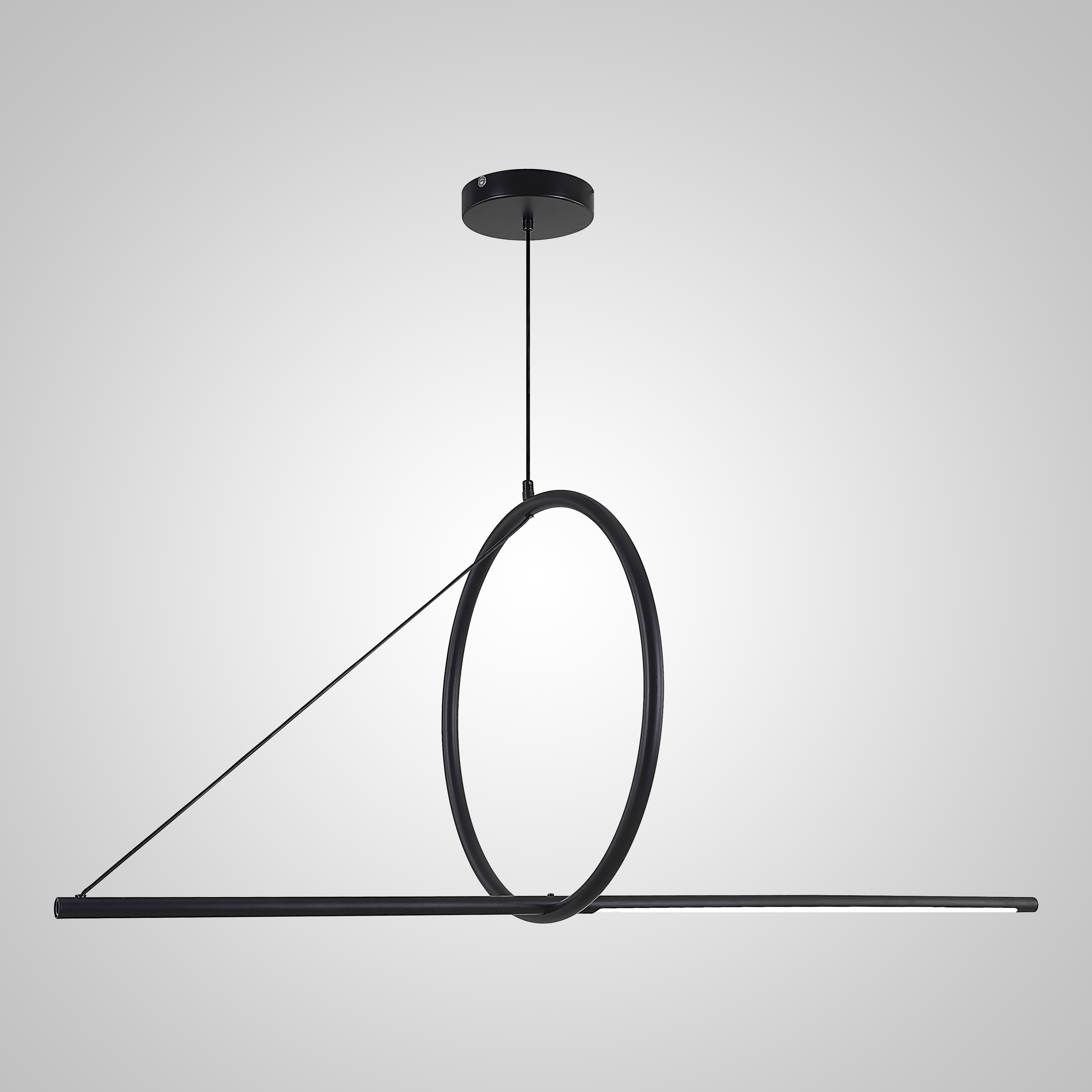 Подвесной Светильник Suspension Cercle Et Trait – Graphite Satine L120 By Imperiumloft