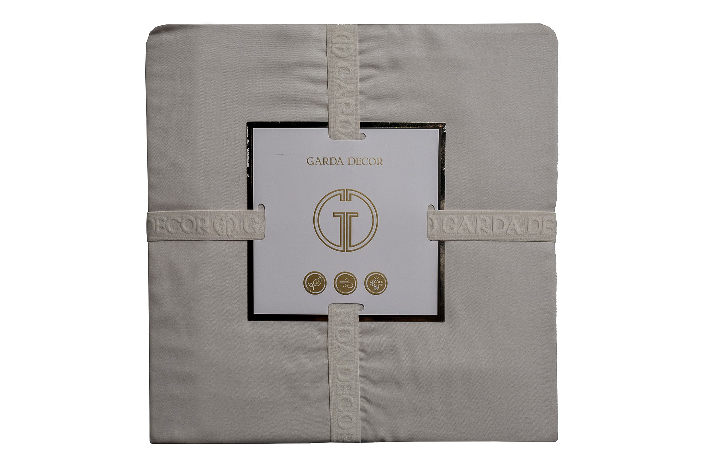 Простыня тенсель 270х280см жемчужная Garda Decor 144HF-40405
