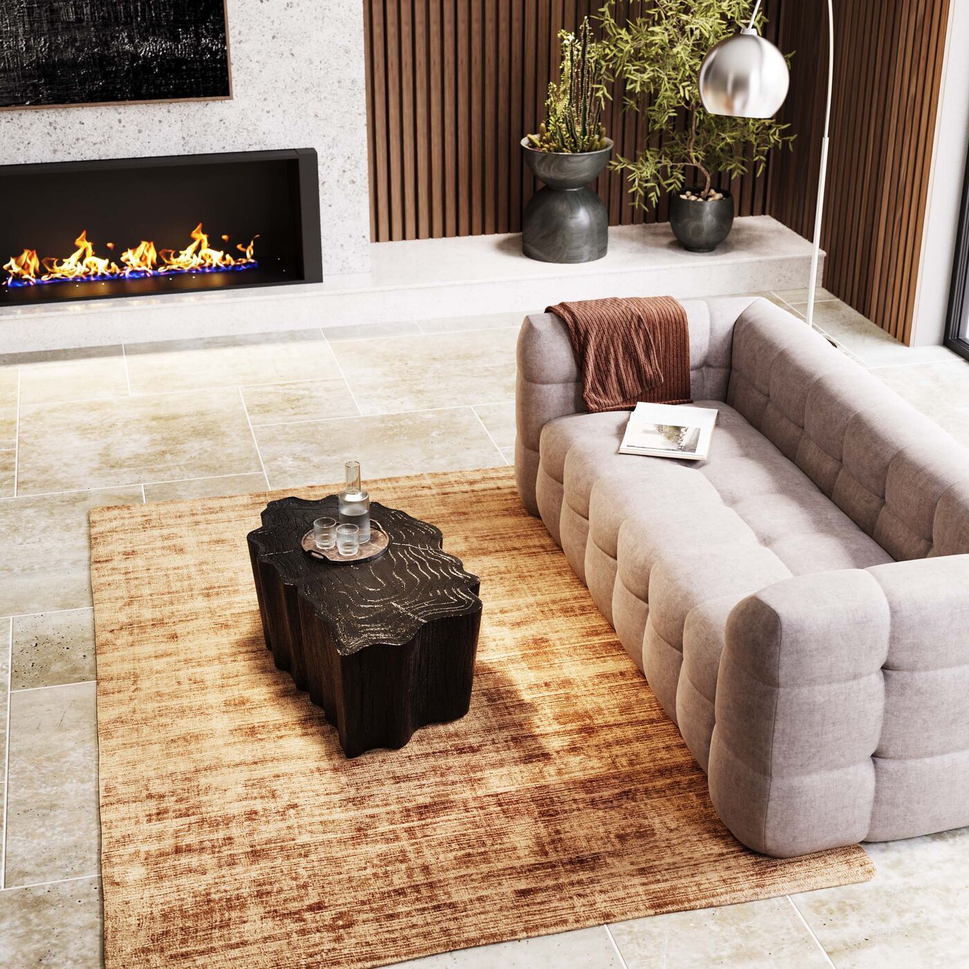 Столик кофейный KARE Tree stump 85720