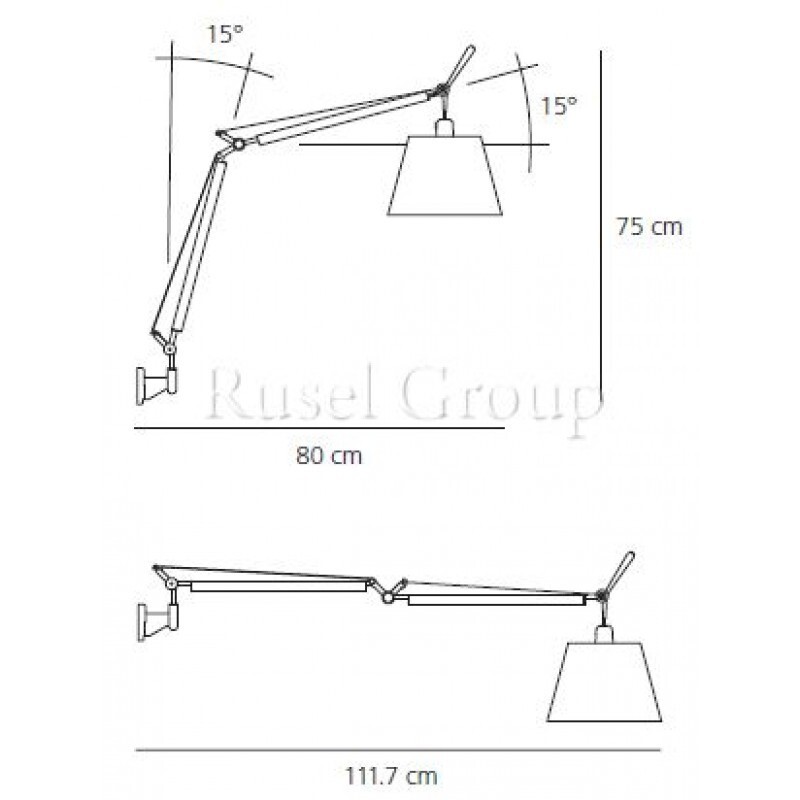 Настенный светильник Artemide TOLOMEO BASCULANTE PARETE Настенный светильник Artemide TOLOMEO BASCULANTE PARETE