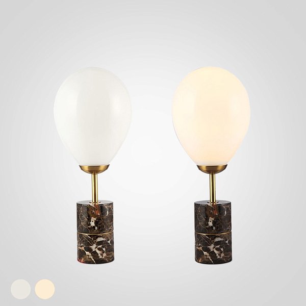 Настольная лампа Marble Fire balloon by ImperiumLoft