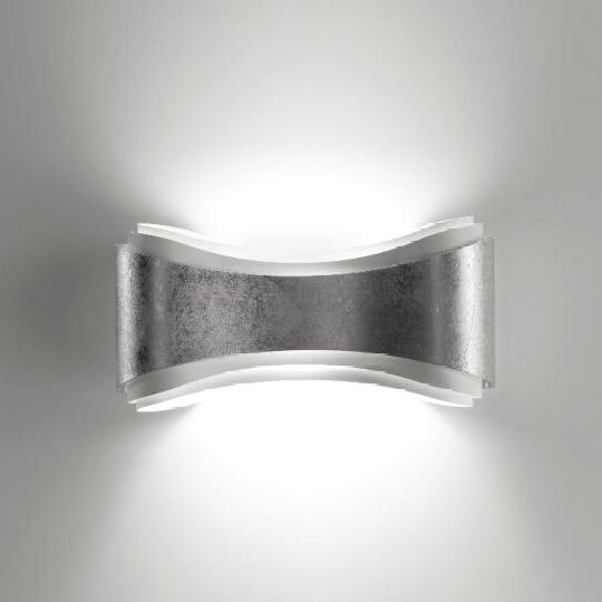 Настенный светильник Selene Illuminazione Ionica 40 white/silver leaf 1034-011033