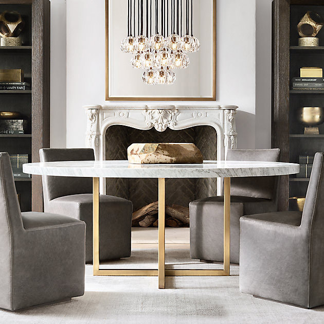 Подвесной светильник Restoration Hardware Boule De Cristal Round Cluster 24" Lacquered Burnished Brass