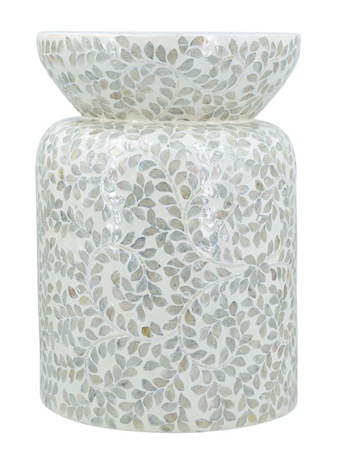 Столик акцентный с отделкой раковинами устриц Glasar D5602