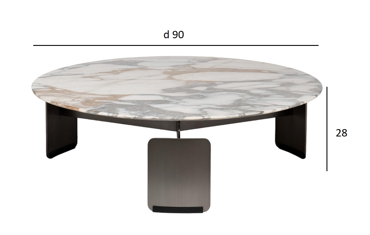 Стол журнальный круглый мраморный Garda Decor 160KD-26500