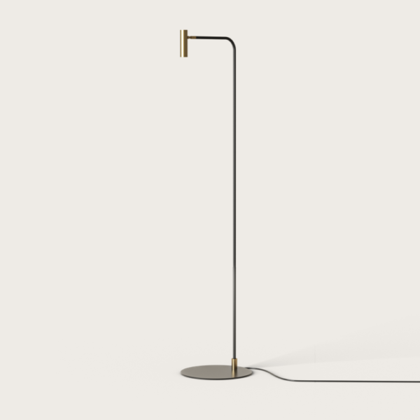 Торшер Maho черный - латунь Aromas del Campo