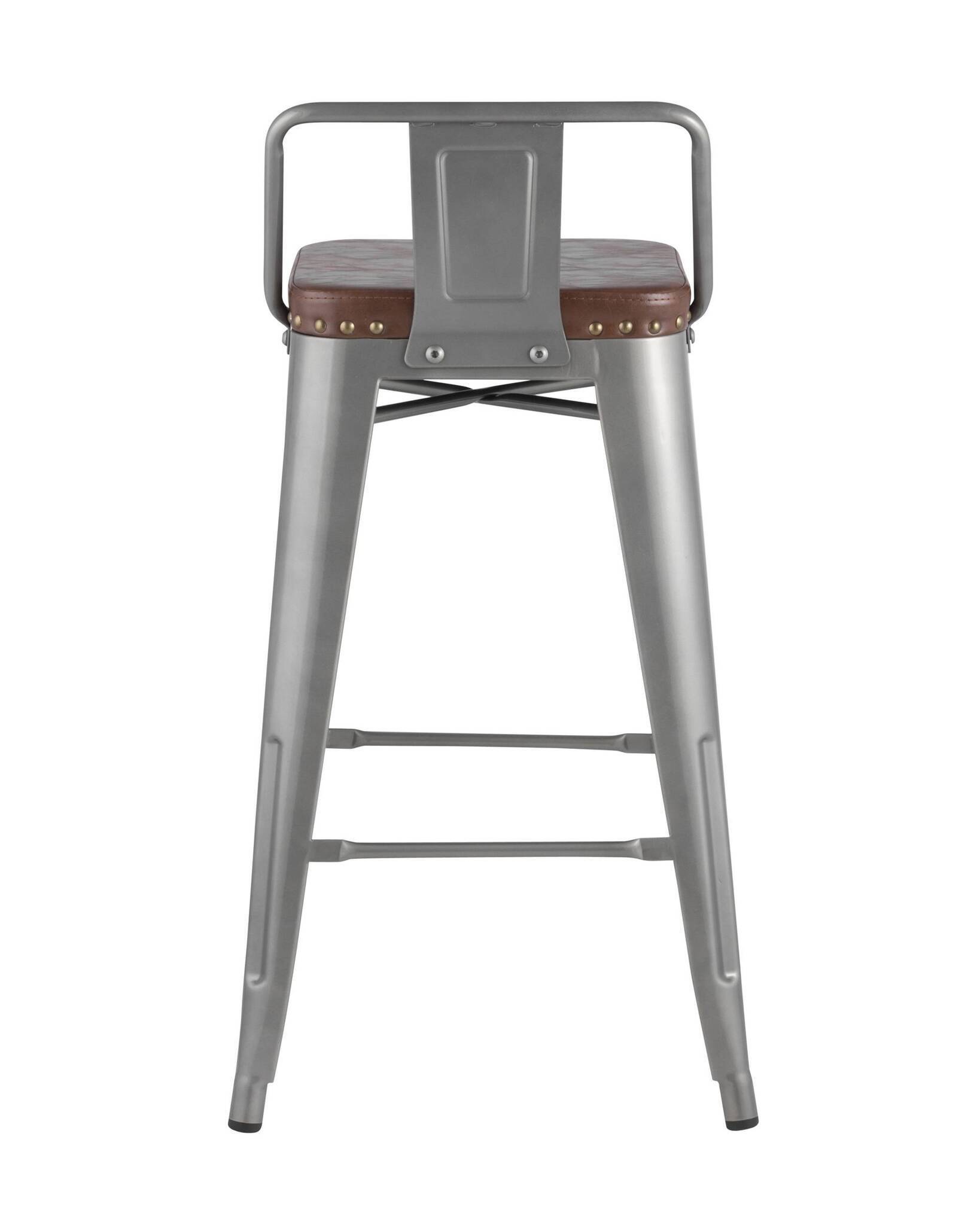 Стул полубарный TOLIX SOFT серебристый Stool Group