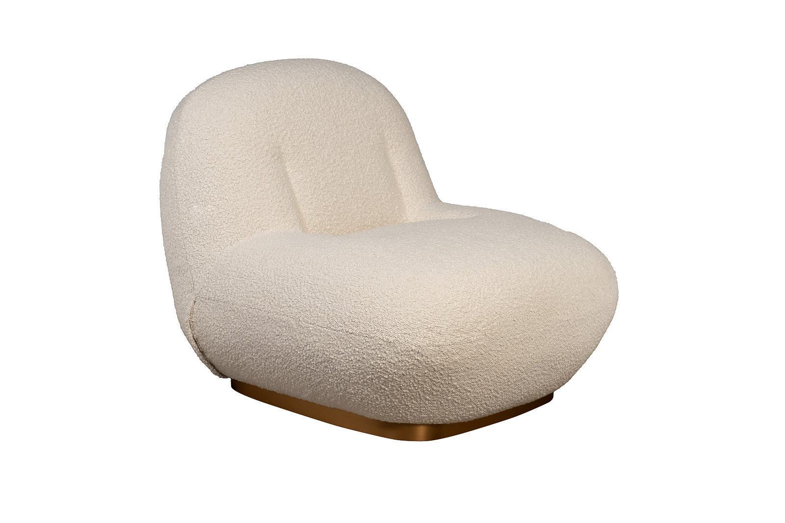 Кресло без подлокотников букле бежевое Garda Decor 58DB-19290