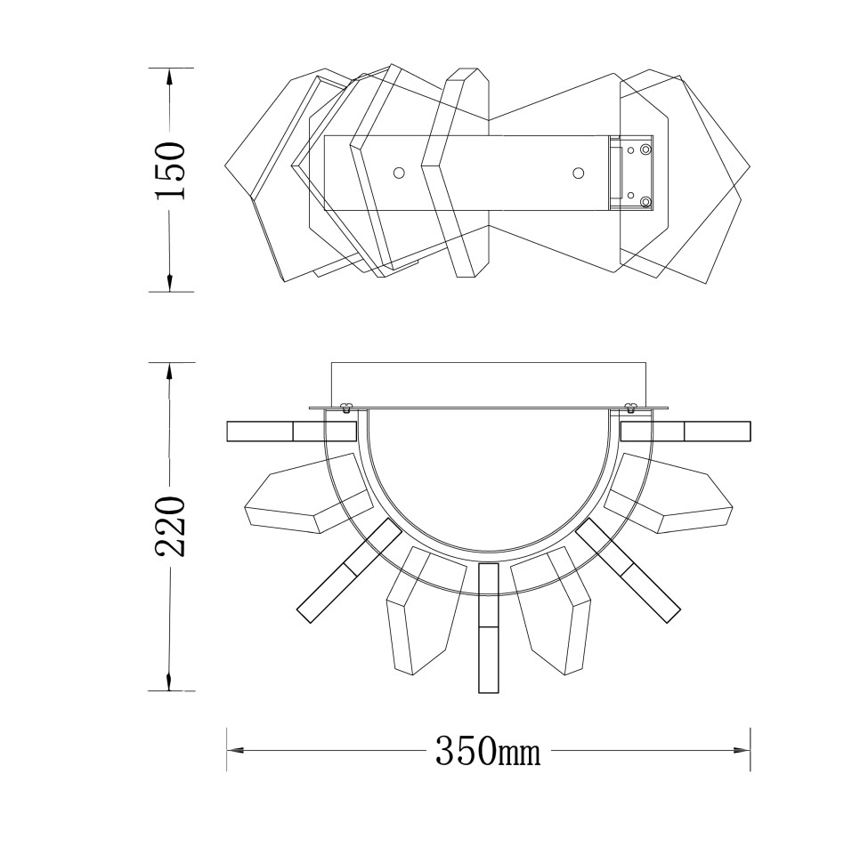 Бра Fluorite FL1177-3W