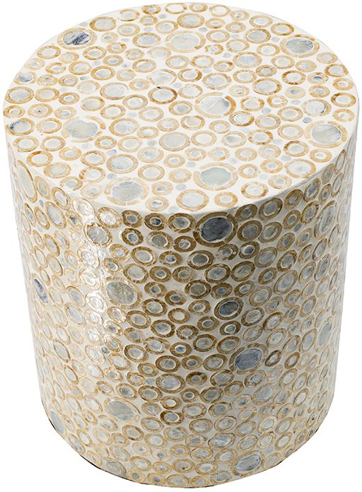 Столик акцентный с отделкой раковинами устриц Glasar 46958