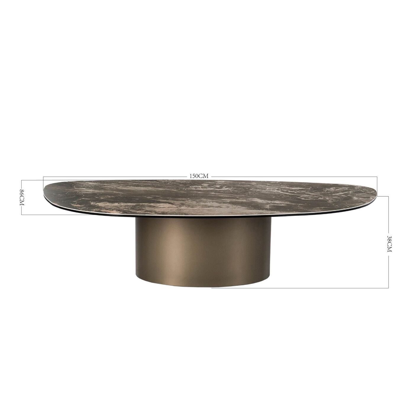 Стол кофейный Paso 150x86cm KARE 70310