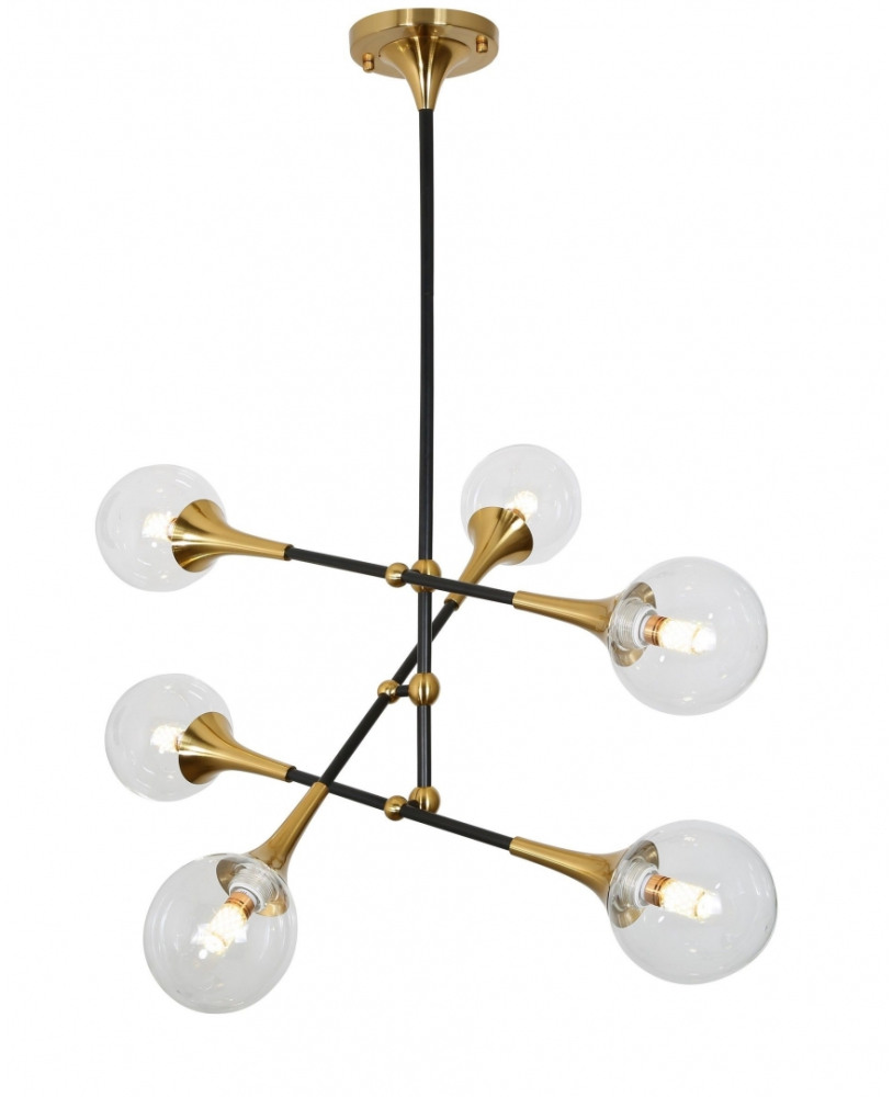 Потолочная люстра Lumina Deco LDP 6027-6 BK+MD