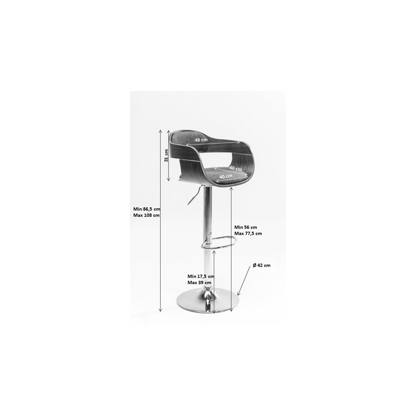 Барный стул Costa Nature KARE 87850