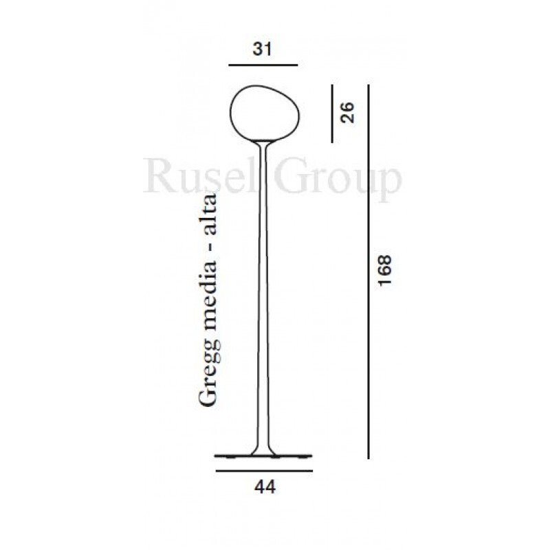 Напольный светильник Foscarini Gregg media-alta terra