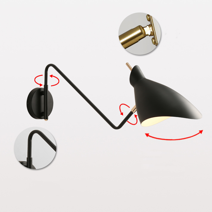 Настенный светильник HANNOVER L48 Black by ImperiumLoft