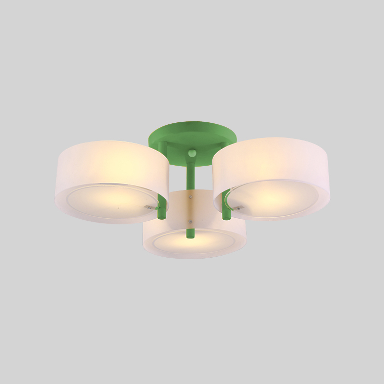 Потолочная люстра HEDDA D54 3 lamps Green by ImperiumLoft