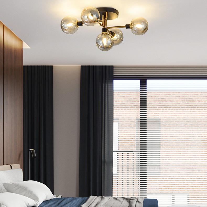 Подвесная люстра NEXO 9 Янтарь, Золото by ImperiumLoft