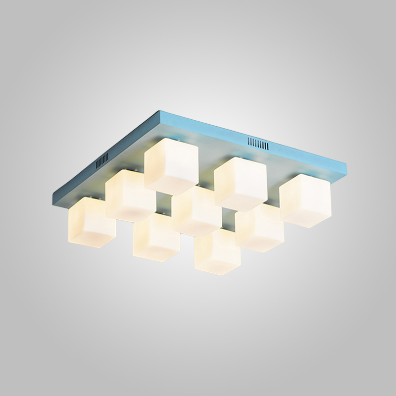 Подвесная люстра BOARD CUBE L9 Blue by ImperiumLoft