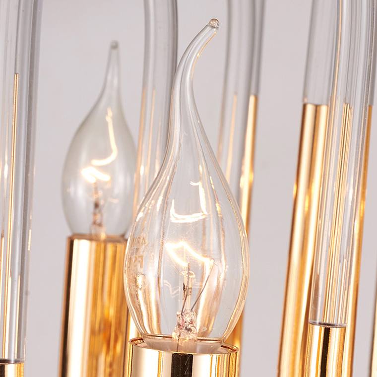 Люстра BRASS AND GLASS LOOP CHANDELIER D80 by ImperiumLoft