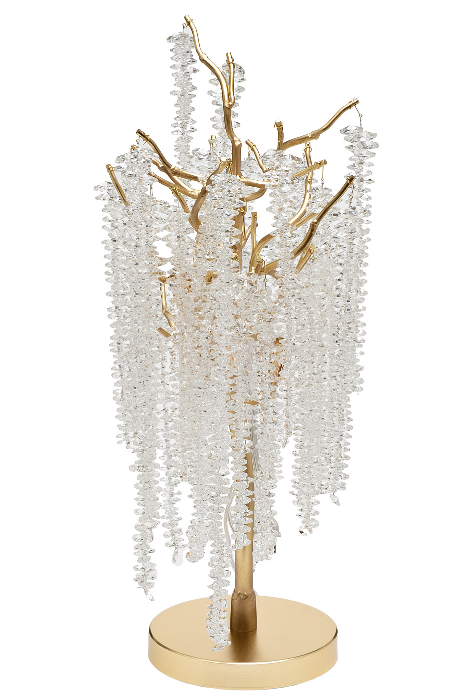 Лампа настольная со стеклянными подвесами Garda Decor 86-80861