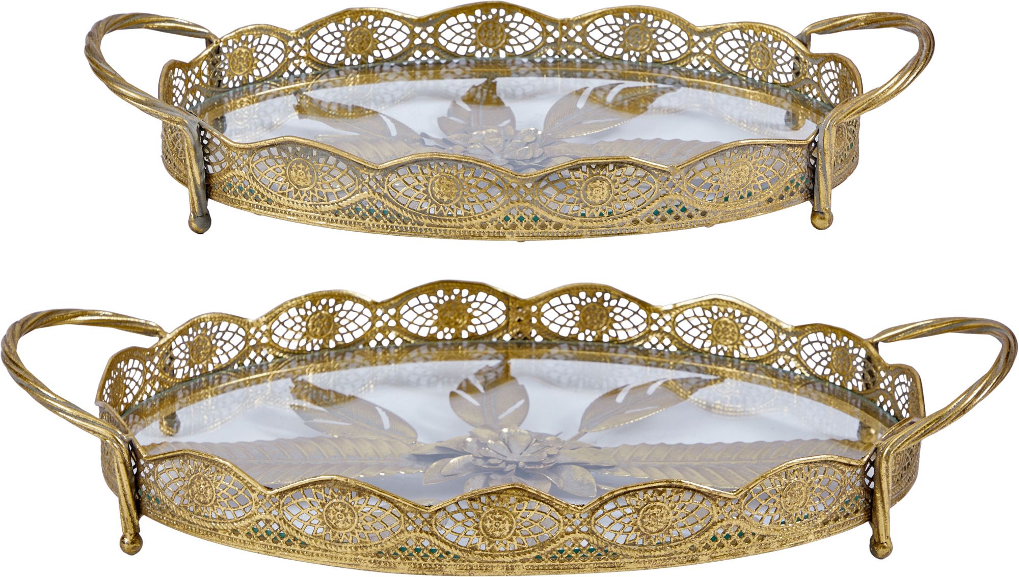 Подносы со стеклянной поверхностью Эфиопия Glasar 57-312