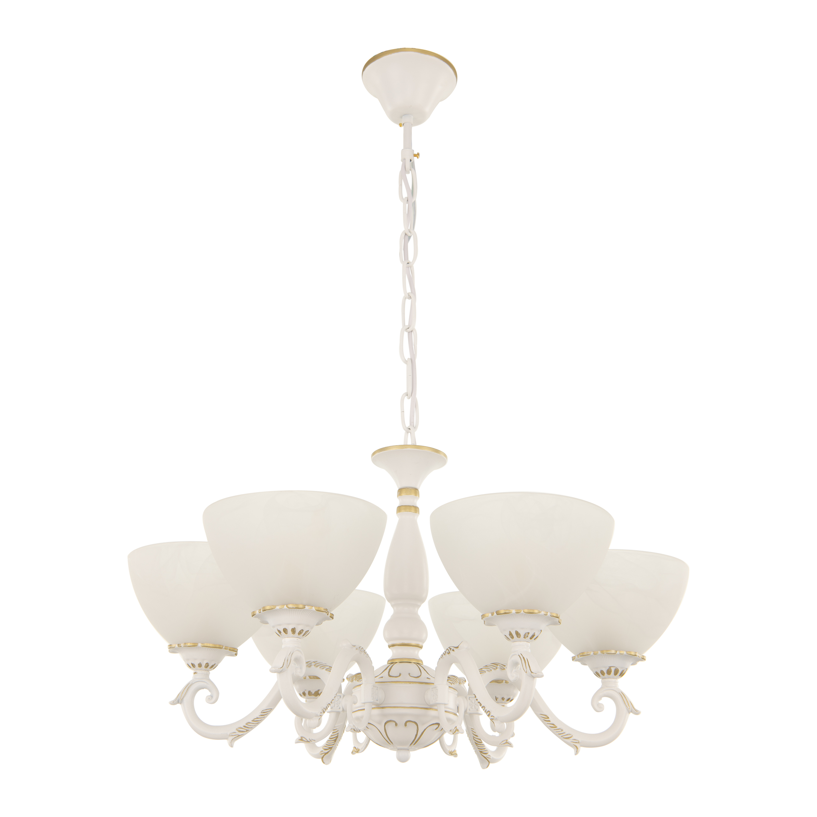 Люстра с плафонами 340518/6 WT+G Arte Milano