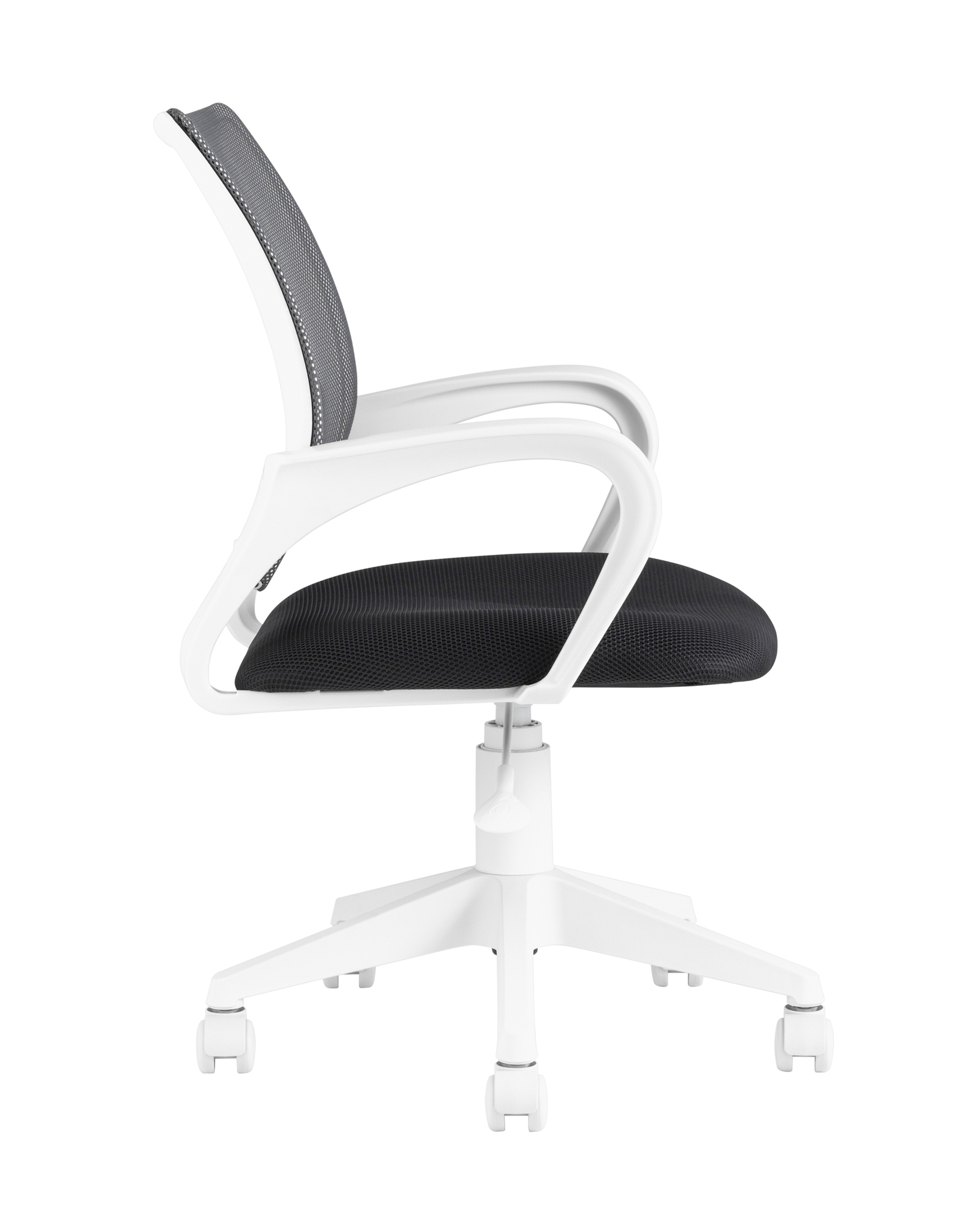 Кресло офисное TopChairs ST-BASIC-W серый крестовина пластик белый Stool Group