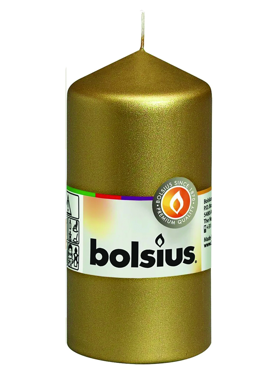 Свеча декоративная золотая Garda Decor 1,03614E+11