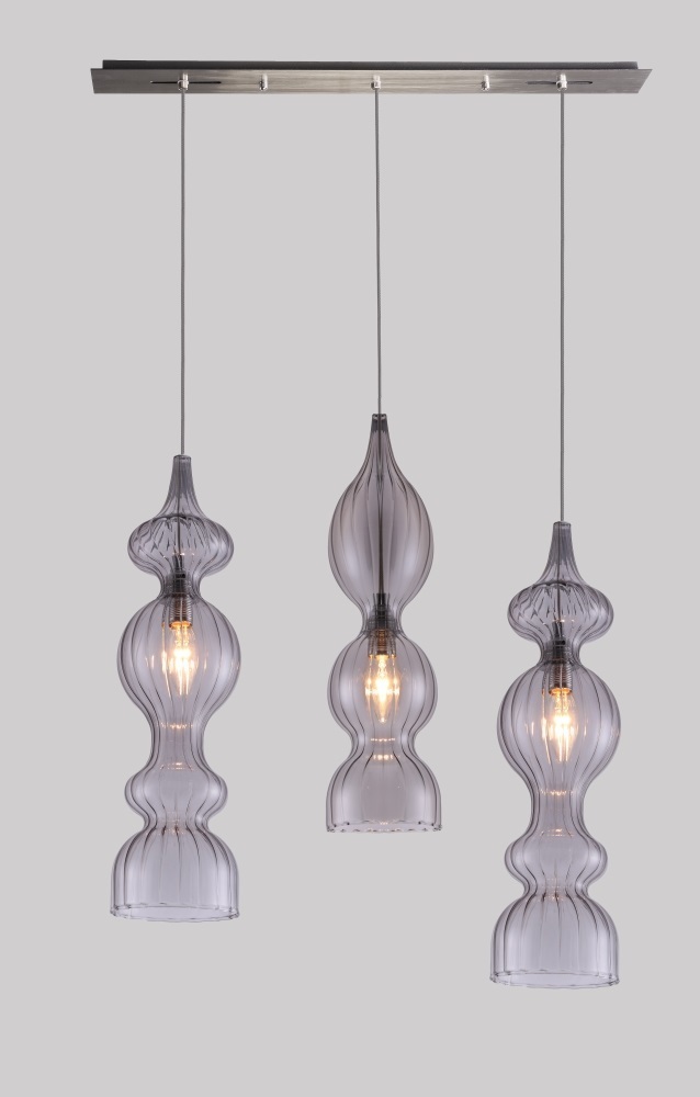 Универсальная потолочная база Crystal Lux Потолочная база L800-3 NICKEL