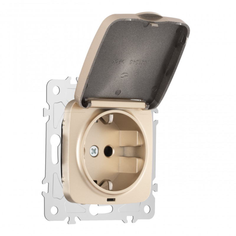 Розетка Arte Milano 205.41-1.shampan