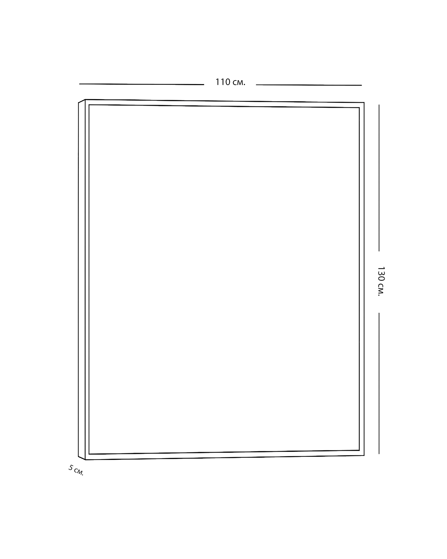 Интерьерная картина Мидоу в черной раме Louvre Home LHDPT2676MLR - BL
