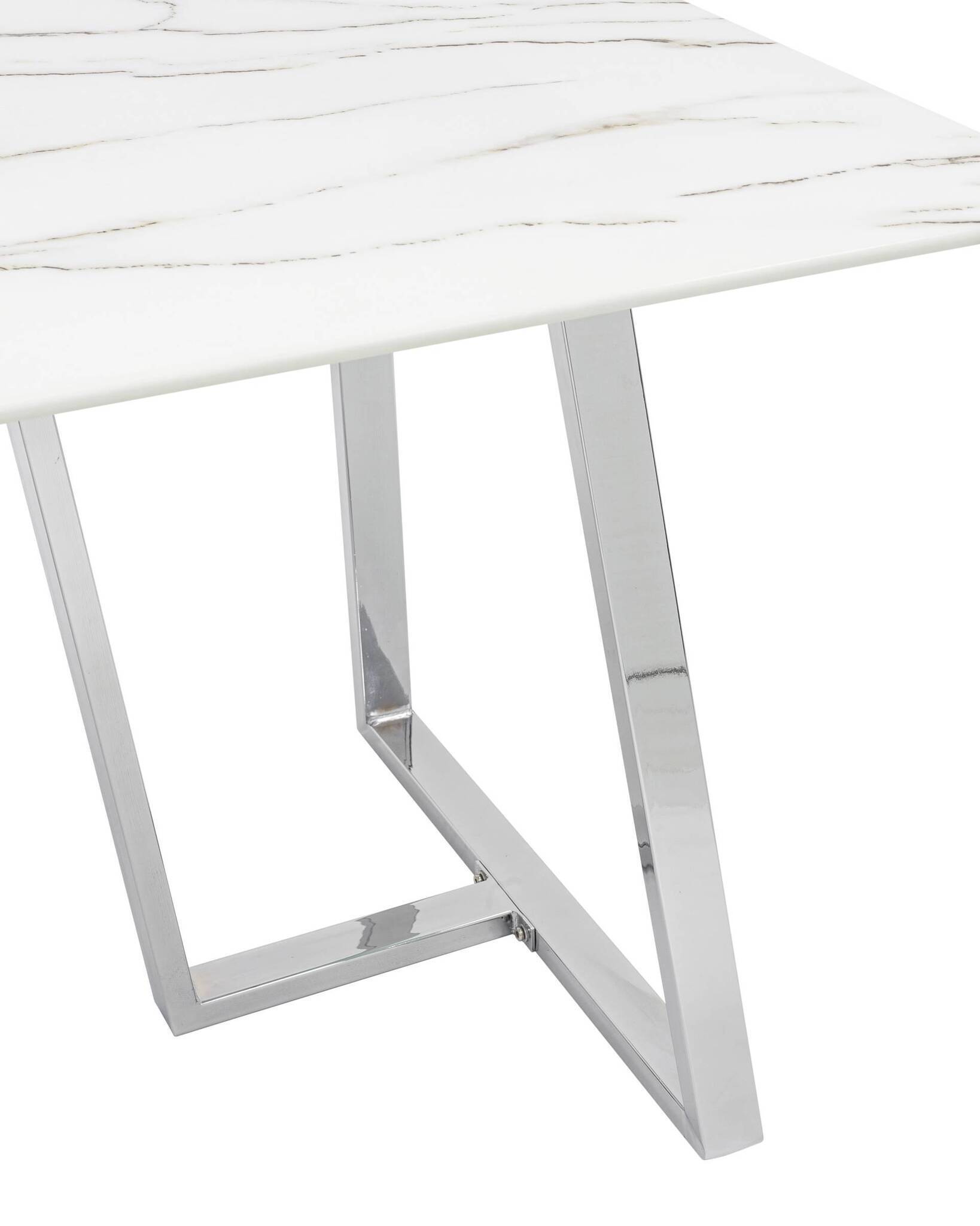 Стол обеденный Даллас 160*90 белый стеклянный Stool Group