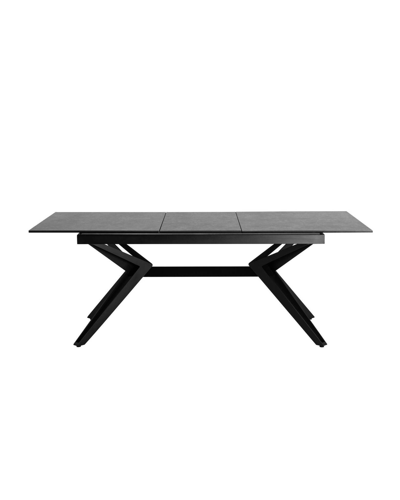 Стол обеденный Олимпия раскладной 160-210*90 керамика темная Stool Group