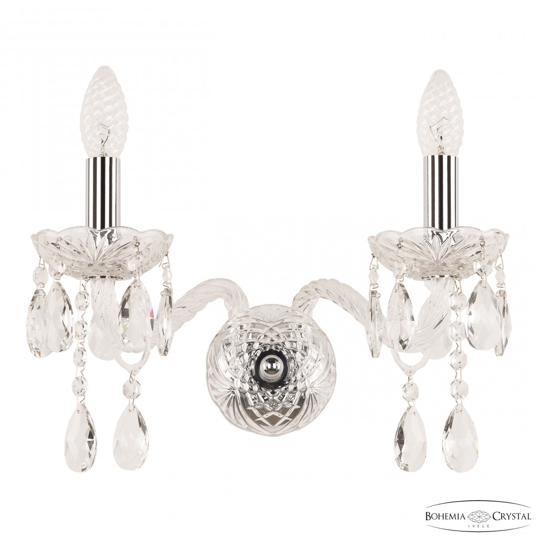 Бра хрустальные 107B/2/165 Ni Bohemia Ivele Crystal