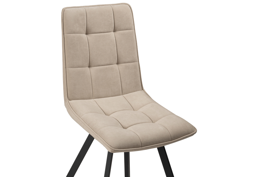 Стул Woodville Летисия бежевый / черный 491330