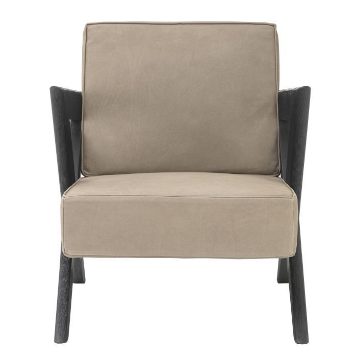 Стул Eichholtz Felippe black oak beige nubuck 114847