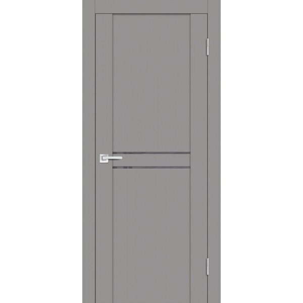 Межкомнатная дверь Graf PST-4 серый лакобель серый бархат (2000 х 700)