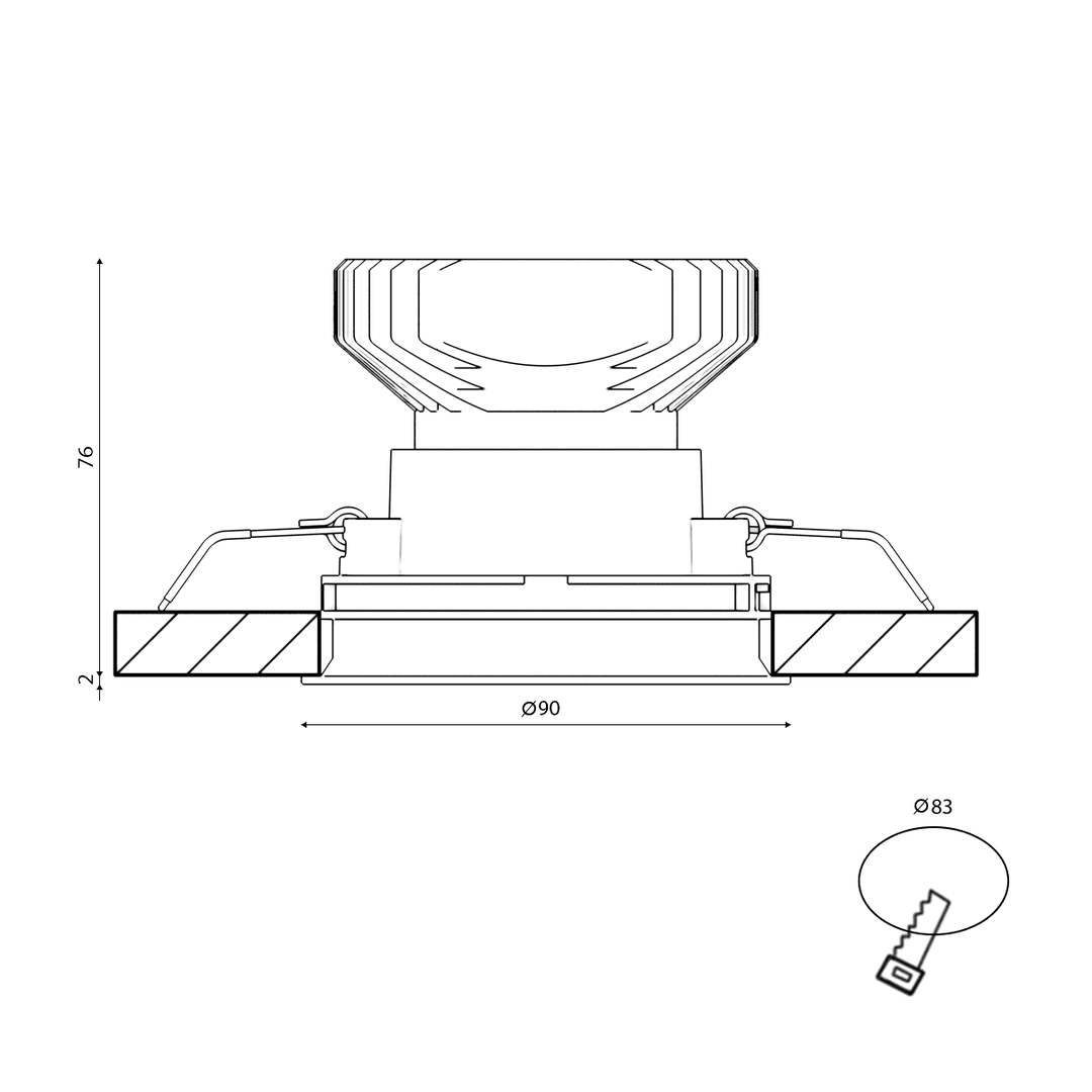 Корпус светильника SWG COMBO-32-BL