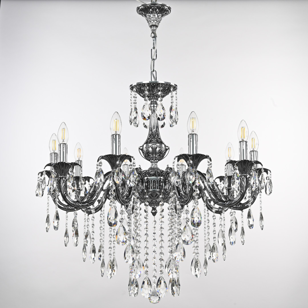 Люстра с хрустальными подвесками AL79101/10/250 B NB Bohemia Ivele Crystal