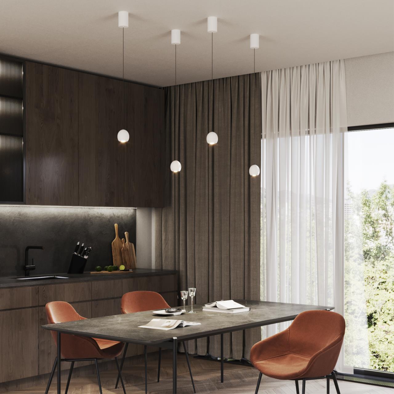 Светильник подвесной светодиодный с механизмом регулировки высоты, длина провода 2м Novotech 359341