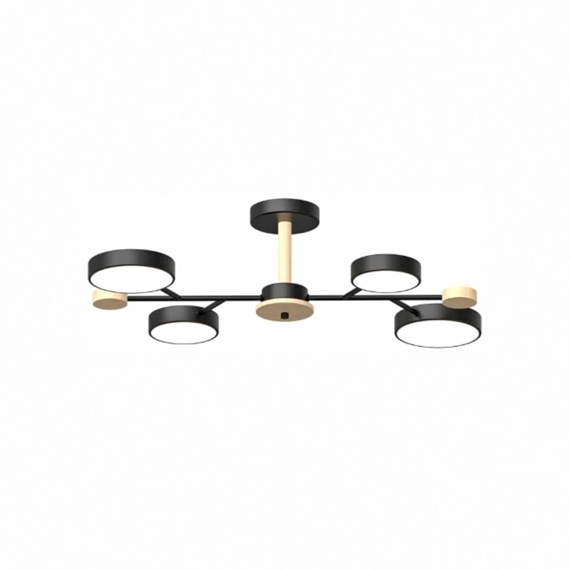 Люстра на штанге LED4U L3213-670 BK