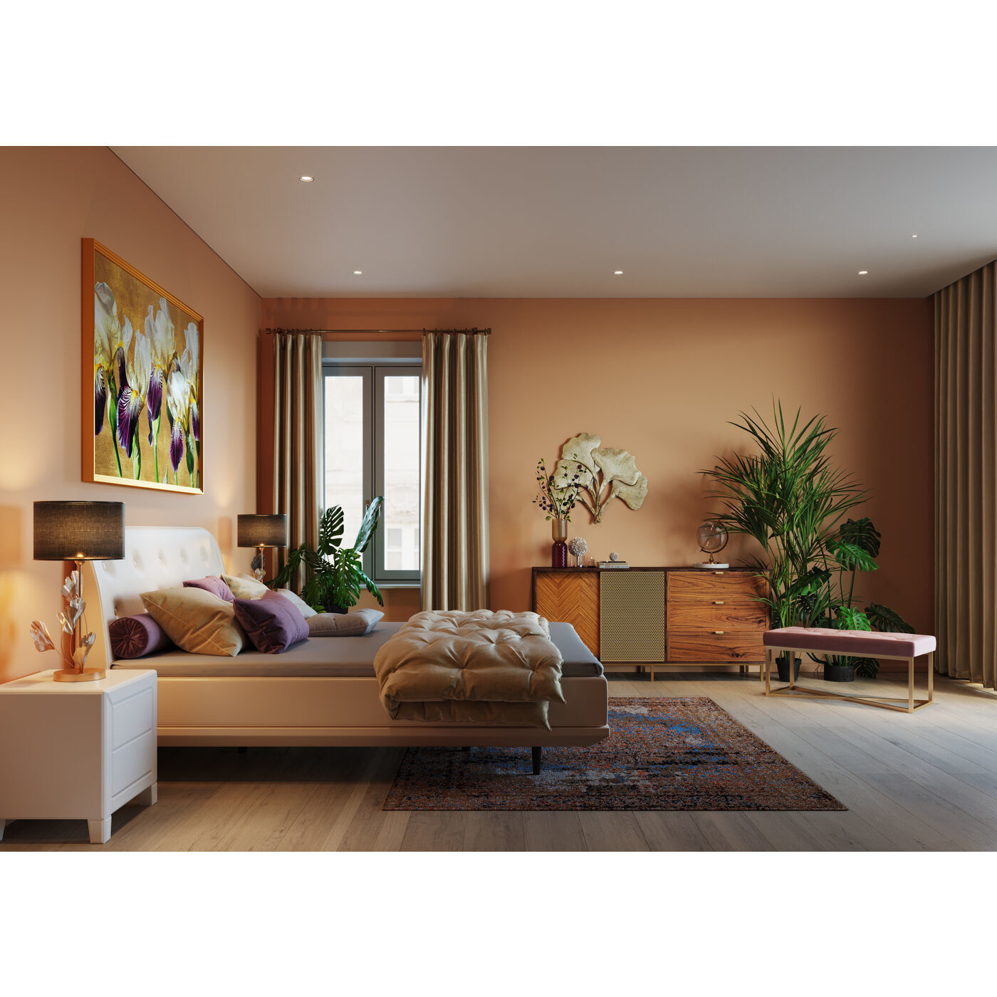 Кровать (каркас без основания) Luna 85938 Kare