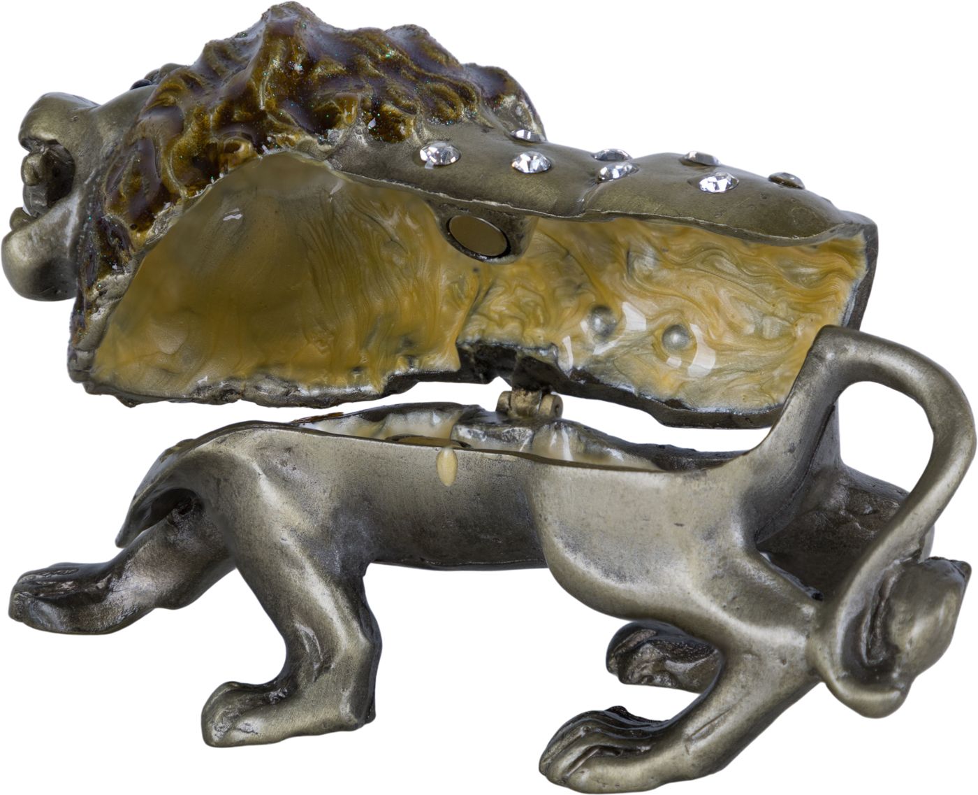 Шкатулка для драгоценностей со стразами Лев Glasar 39-083