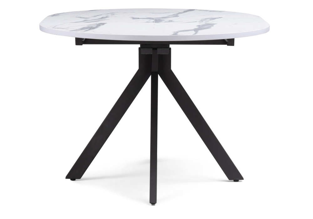 Стол деревянный Woodville Бетина мрамор белый / черный 504210