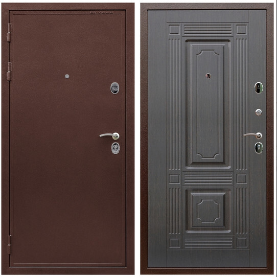 Дверь входная Graf Престиж Антик медь / МДФ 6 мм ФЛ-2 Венге