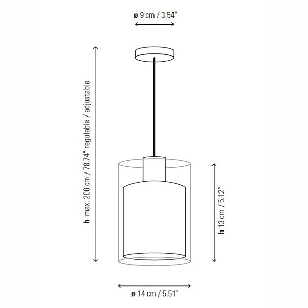 Подвесной светильник Bover OLIVER Cream