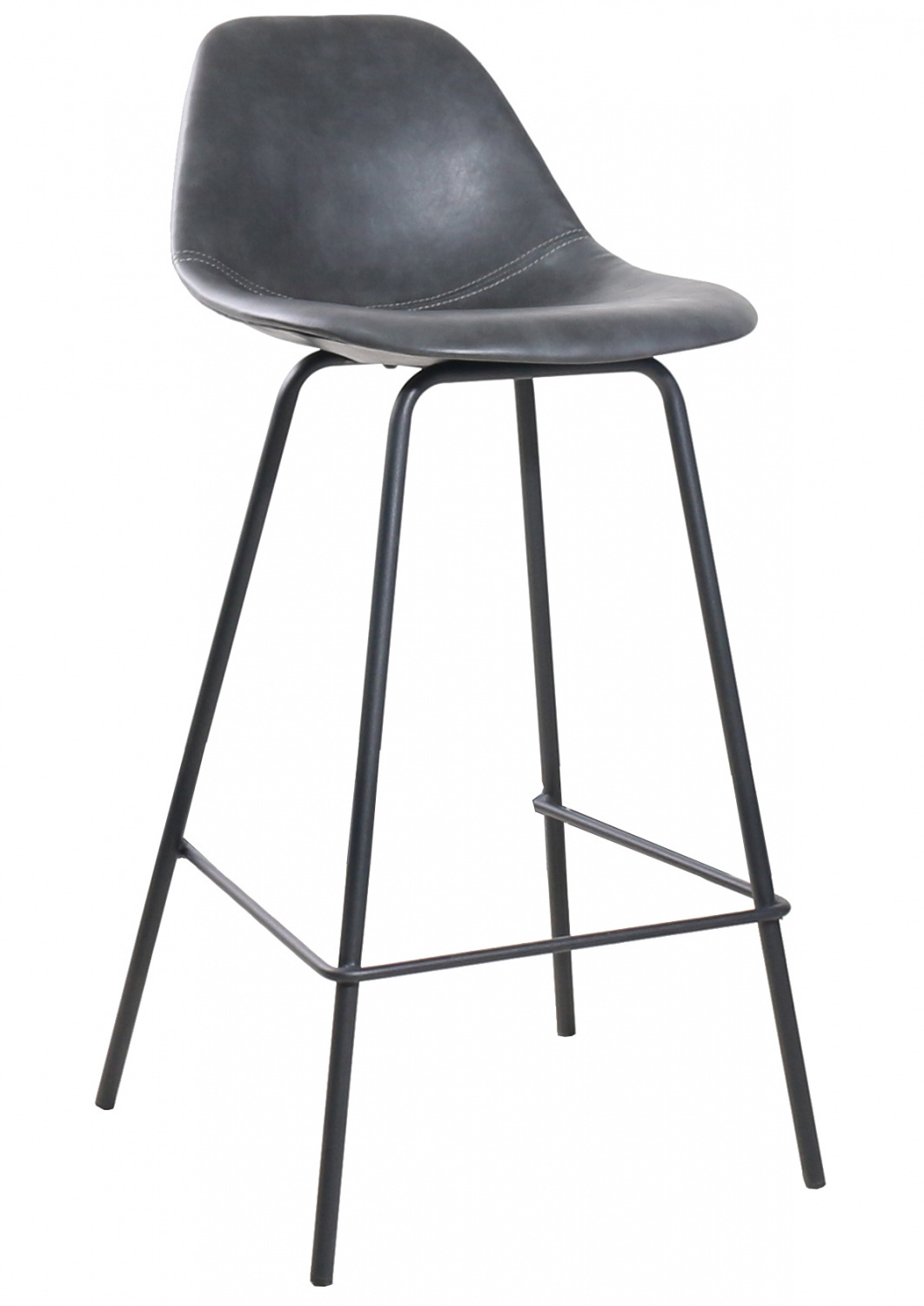 Стул полубарный City серый Bradex Home FR 0453