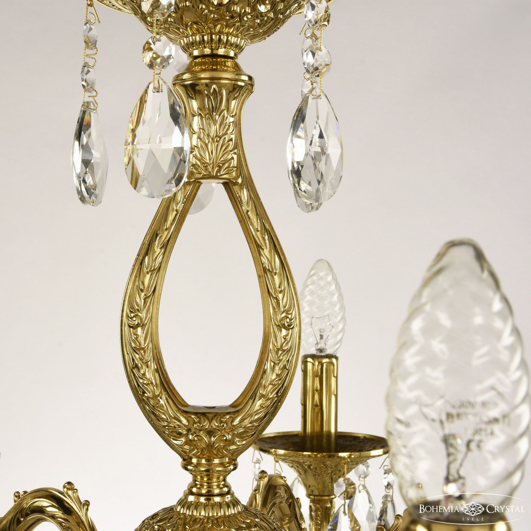 Люстра бронзовая с хрусталём 71302/5/175 A G