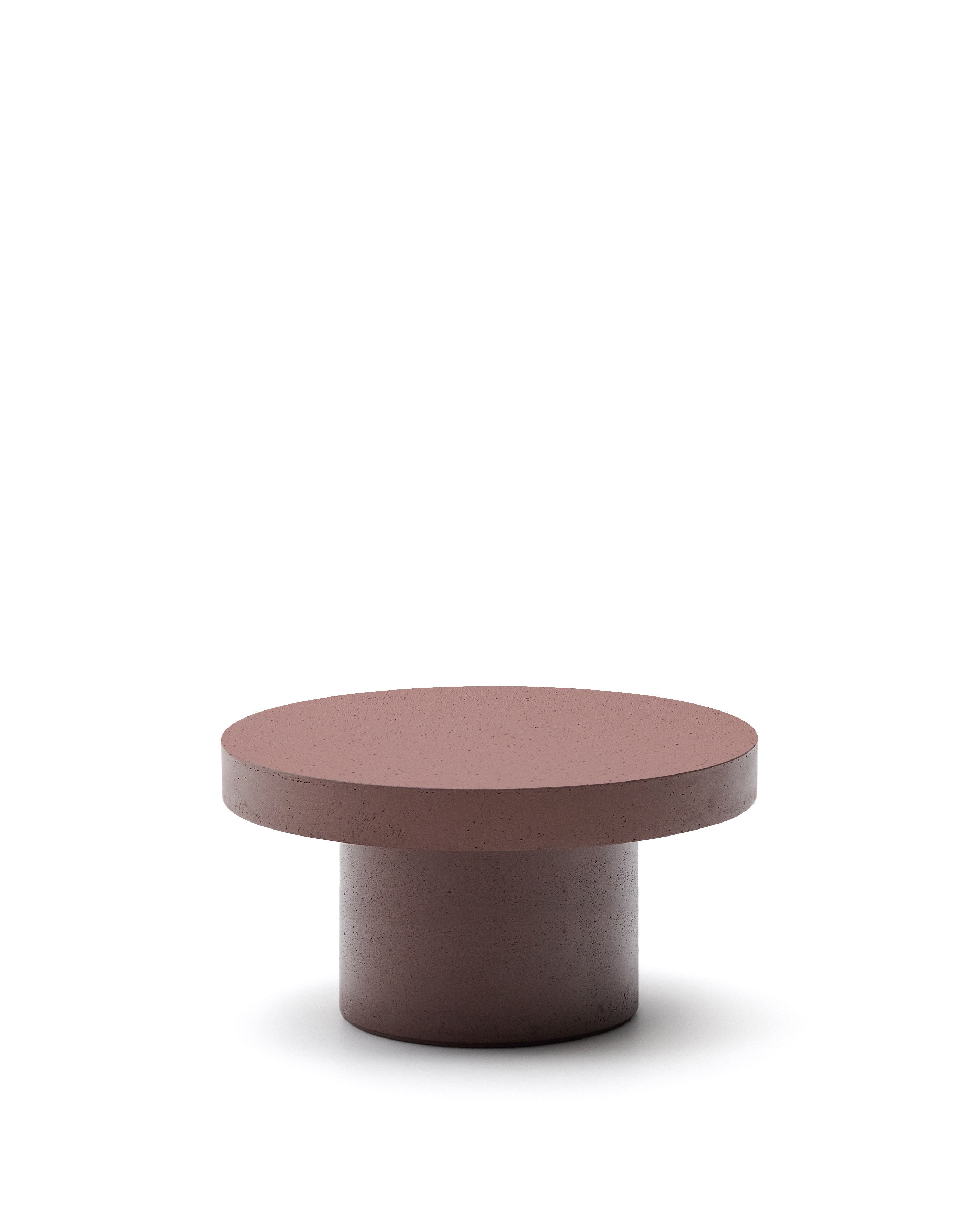Aiguablava Журнальный столик терракотовый цементный Ø90 см La Forma 251204