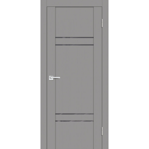 Межкомнатная дверь Graf PST-5 серый лакобель серый бархат (2000 х 800)